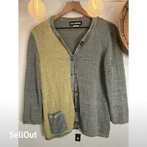 Ani Barrie Women's Color Block Cardigan Sweater Size S Multicolor